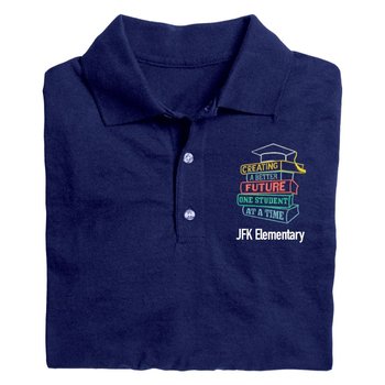 Creating A Better Future One Student At A Time Women's Core 365 Pique Polo - Embroidered Personalization Available from Positive Promotions