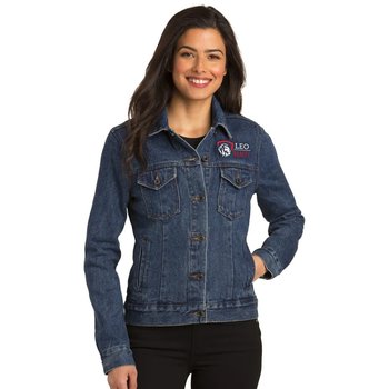 Port Authority® Women's Denim Jacket - Embroidered Personalization Available from Positive Promotions