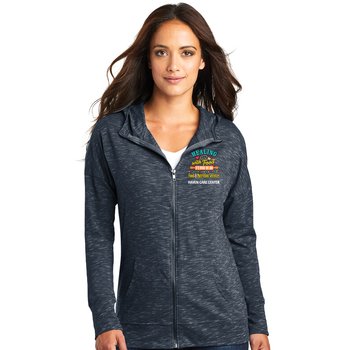 Food & Nutrition Services District® Women's Medal Full-Zip Lightweight Hoodie Sweatshirt - Embroidered Personalization Available from Positive Promotions