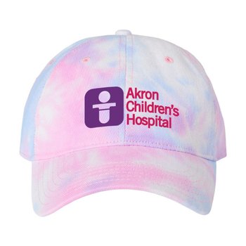 Tie-Dyed Dad Cap - Embroidered Personalization Available from Positive Promotions