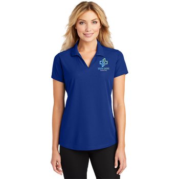 Port Authority® Women's Dry Zone® Grid Polo - Embroidered Personalization Available from Positive Promotions