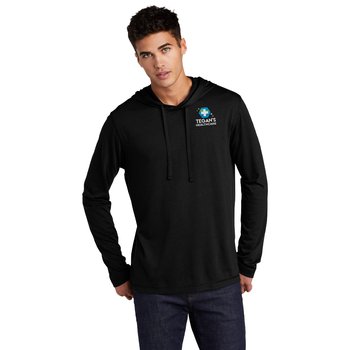 Sport-Tek® Men's Performance Tri-Blend Wicking Long-Sleeved Hoodie - Embroidered Personalization Available from Positive Promotions