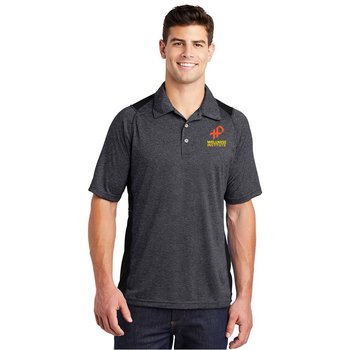 Sport-Tek® Men's Heather Colorblock Performance Polo - Embroidered Personalization Available from Positive Promotions