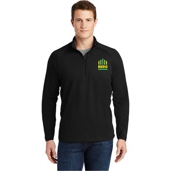 Sport-Tek® Men's Sport-Wick® Stretch 1/2-Zip Pullover - Embroidered Personalization Available from Positive Promotions