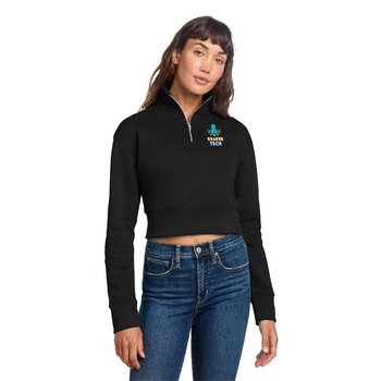District® Women's V.I.T. Fleece Half-Zip Pullover - Embroidered Personalization Available from Positive Promotions