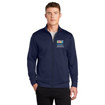 Healthcare Team Pride Sport-Tek® Men's All-Season Lightweight Wicking Fleece Full-Zip Jacket - Embroidered Personalization Available from Positive Promotions
