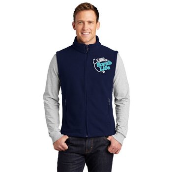 Healthcare Team Pride Port Authority® Men's Value Fleece Vest - Embroidered Personalization Available from Positive Promotions