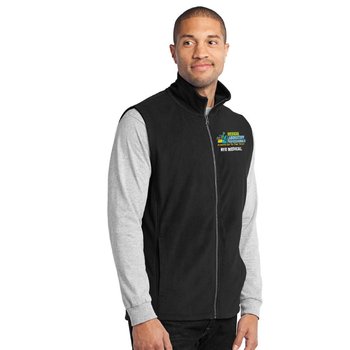 Healthcare Team Pride Port Authority® Men's Full-Zip Microfleece Vest - Embroidered Personalization Available from Positive Promotions