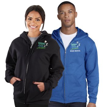 Healthcare Team Pride Gildan® Unisex Heavy Blend Full-Zip Hooded Sweatshirt: Best-Selling Colors - Embroidered Personalization Available from Positive Promotions