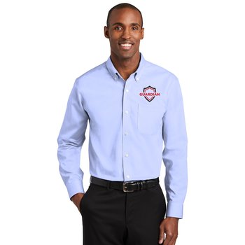 Red House® Men's Pinpoint Oxford Non-Iron Shirt - Embroidered Personalization Available from Positive Promotions