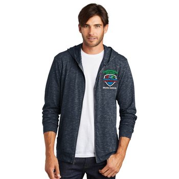 Healthcare Team Pride District® Men's Medal Full-Zip Lightweight Hoodie Sweatshirt - Embroidered Personalization Available from Positive Promotions