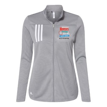 Healthcare Team Pride adidas® Women's 3-Stripes Double-Knit Full-Zip Jacket - Embroidered Personalization Available from Positive Promotions