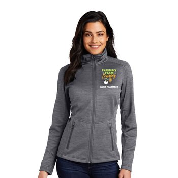 Pharmacy Team Port Authority® Women's Digi Stripe Heathered Fleece Jacket - Embroidered Personalization Available from Positive Promotions