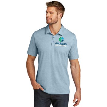 TravisMathew® Men's Oceanside Heather Polo - Embroidered Personalization Available from Positive Promotions