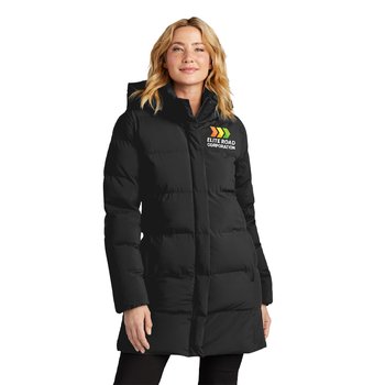 MERCER+METTLE Women's Puffer Parka - Embroidered Personalization Available from Positive Promotions