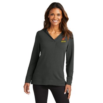 Port Authority® Women's Microterry Pullover Hoodie - Embroidered Personalization Available from Positive Promotions