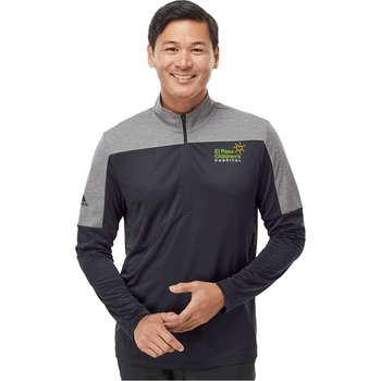 adidas® Men's Colorblocked Lightweight Quarter-Zip Pullover - Embroidered Personalization Available from Positive Promotions