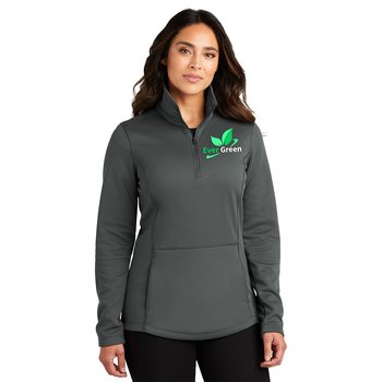 Port Authority® Women's Smooth Fleece Quarter-Zip Jacket - Embroidered Personalization Available from Positive Promotions