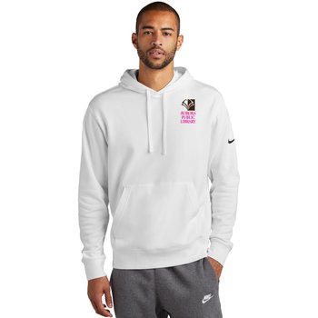 Nike® Unisex Club Fleece Sleeve Swoosh Pullover Sweatshirt Hoodie - Embroidered Personalization Available from Positive Promotions