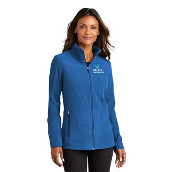 Port Authority® Women's Accord Full-Zip Microfleece Jacket - Embroidered Personalization Available from Positive Promotions