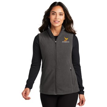 Port Authority® Women's Accord Microfleece Vest - Embroidered Personalization Available from Positive Promotions