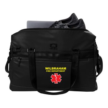 OGIO® Commuter Duffel Bag With Trolley Strap - Embroidered Personalization Available from Positive Promotions