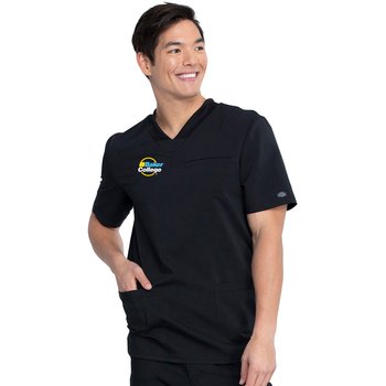 Dickies® Men's Balance V-Neck Scrub Top - Embroidered Personalization Available from Positive Promotions
