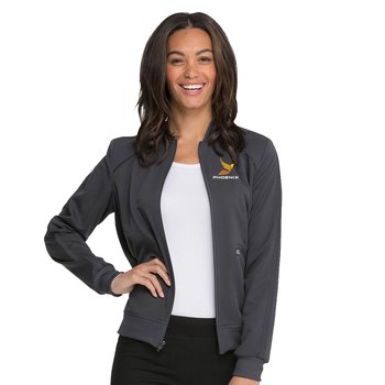 Dickies® Women's Balance 2-Pocket Zip Front Scrub Jacket - Embroidered Personalization Available from Positive Promotions