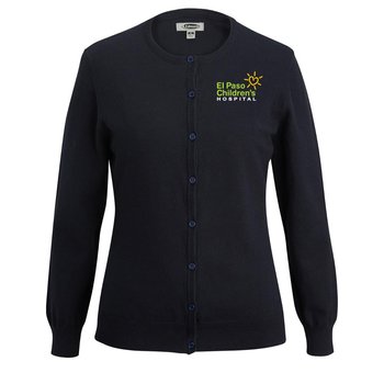 Women's Jewel Cotton Cardigan - Embroidered Personalization Available from Positive Promotions