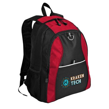 Port Authority ® Contrast Honeycomb Backpack - Embroidered Personalization Available from Positive Promotions