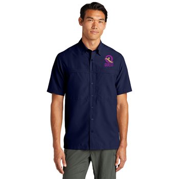 Port Authority® Men's Short-Sleeve UV Daybreak Fishing Shirt - Embroidered Personalization Available from Positive Promotions