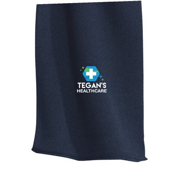Port & Company® Knitted Scarf - Embroidered Personalization Available from Positive Promotions