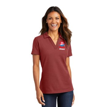 Port Authority® Women's C-FREE® Cotton Blend Piqué Polo - Embroidered Personalization Available from Positive Promotions