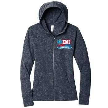 EMS District® Women's Medal Full-Zip Lightweight Hoodie Sweatshirt - Embroidered Personalization Available from Positive Promotions
