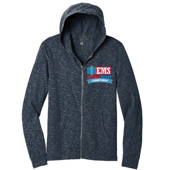 EMS District® Men's Medal Full-Zip Lightweight Hoodie Sweatshirt - Embroidered Personalization Available from Positive Promotions