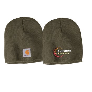 Carhartt® Acrylic Knit Beanie - Embroidered Personalization Available from Positive Promotions