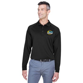Harriton® Men's Advantage Snag Protection Plus Long-Sleeve Tactical Polo - Embroidered Personalization Available from Positive Promotions