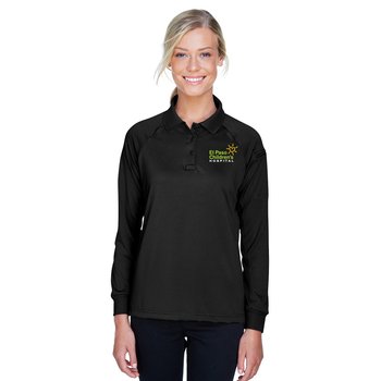 Harriton® Women's Advantage Snag Protection Plus Long-Sleeve Tactical Polo - Embroidered Personalization Available from Positive Promotions