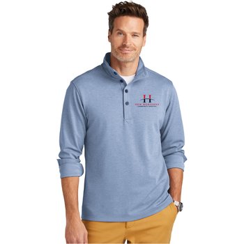 Brooks Brothers® Men's Mid-Layer Stretch Half-Button Pullover - Embroidered Personalization Available from Positive Promotions