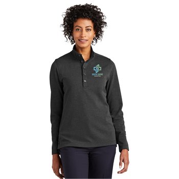 Brooks Brothers® Women's Mid-Layer Stretch Half-Button Pullover - Embroidered Personalization Available from Positive Promotions