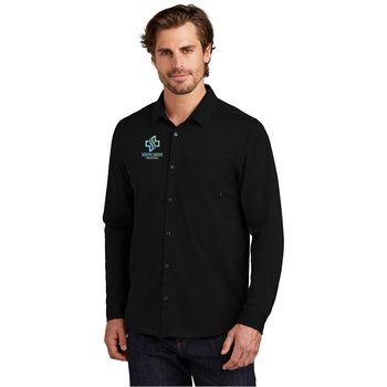 OGIO® Men's Extend Long-Sleeve Button-Up Shirt - Embroidered Personalization Available from Positive Promotions