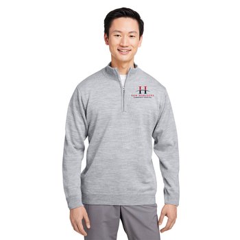 Harriton® Unisex Pilbloc Quarter-Zip Sweater - Embroidered Personalization Available from Positive Promotions
