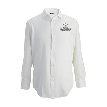 Point Grey Men's Performance Luxe Button-Down Dress Shirt - Embroidered Personalization Available from Positive Promotions