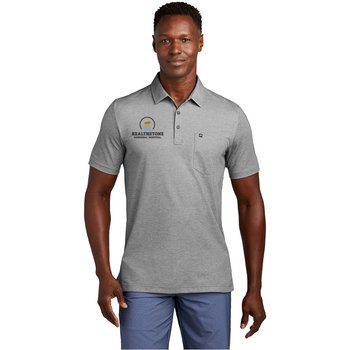 TravisMathew® Men's Oceanside Heather Pocket Polo - Embroidered Personalization Available from Positive Promotions