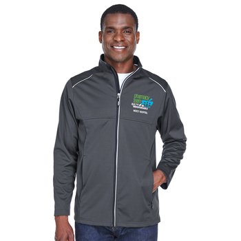 Pharmacy Team Core 365® Men's Techno-Lite Three-Layer Knit Tech-Shell Jacket - Embroidered Personalization Available from Positive Promotions