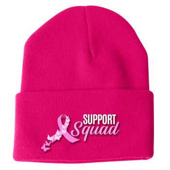 Suport Squad Knit Beanie Cap from Positive Promotions