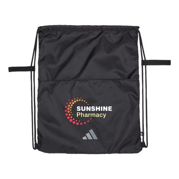 adidas® Sustainable Gym Sack - Embroidered Personalization Available from Positive Promotions