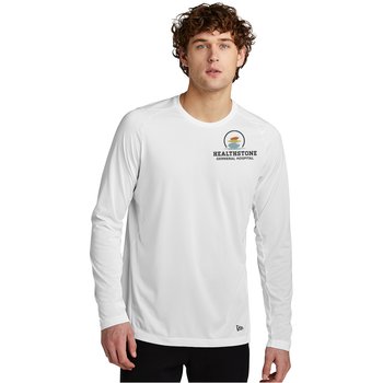 New Era® Unisex Series Performance Long-Sleeve Crew Tee - Embroidered Personalization Available from Positive Promotions