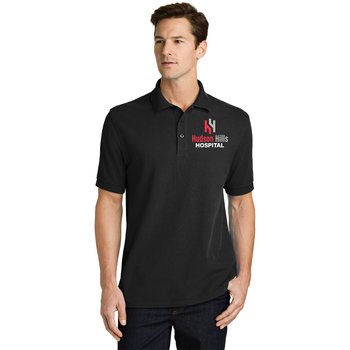 Port & Company® Men's Combed Ring-Spun Piqué Polo - Embroidered Personalization Available from Positive Promotions