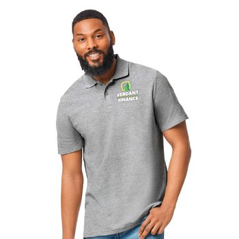 Gildan® Men's Softstyle® Double Piqué Polo - Embroidered Personalization Available from Positive Promotions